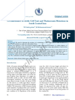 Co-Inheritance of Sickle Cell Trait and Thalassemia Mutations in South Central Iran