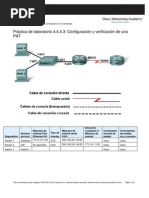 Práctica de Laboratorio 4.4.4.3: Configuración y Verificación de Una PAT