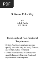 Software Reliability: by Allesh Panda Iiit BBSR