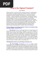 What Is The Highest Freedom