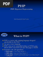 PHP: Hypertext Preprocessing: Matt Murphy & Dublas Portillo