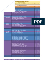 Wholesale Price List