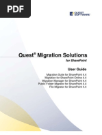 File Migrator For Sharepoint User Guide Userguide 3140