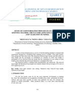 Study of Loop Formation Process On 1x1 V-Bed Rib Knitting Machine