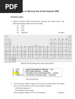 Solutions To Mid-Term Test of First Semester 2008: SECTION A (50%)