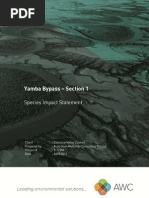 Yamba Bypass Section 1 - Species Impact Statement 