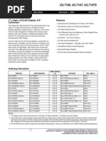 ICL7106, ICL7107, ICL7107S: 3 / Digit, LCD/LED Display, A/D Converters Features