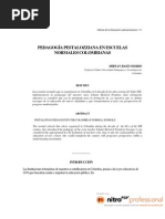 Pedagogia Pestalozziana en Escuelas Normales