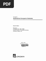 Vogel's Qualitative Inorganic Analysis PDF