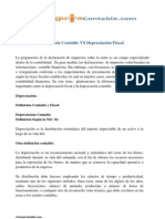 Depreciación Contable VS Depreciación Fiscal