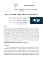 Artigo Científico: Gestão de Resíduos e A Indústria de Beneficiamento de Arroz