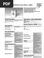 Accessories AC Current Transformer (max 23mm φ cable) Type CTD-1X