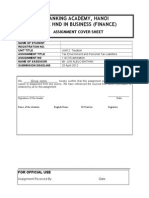 Tax Assignment 1 March 2012