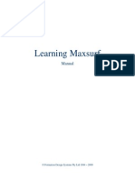 Learning Maxsurf: Manual