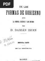 de Las Formas de Gobierno Ante La Ciencia Jurídica y Los Hechos - Isern Tomo Ii