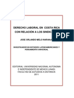 Derecho Laboral en Costa Rica Con Relación A Los Sindicatos