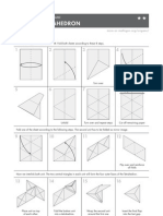 Tetrahedron Origami Instructions