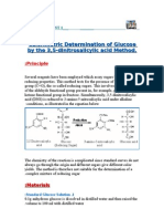 Calorimetric Determination of Glucose by The 3,5-Dinitrosalicylic Acid Method