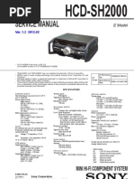 HCD-SH2000 Diagrama Sony