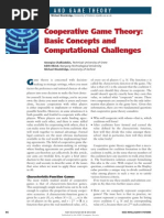 Cooperative Game Theory: Basic Concepts and Computational Challenges