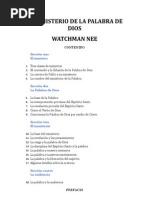 El Ministerio de La Palabra de Dios. Watchman Nee