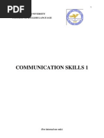 Communication Skills (09av 12av201,2) LTBVY W1-15