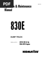 Manual de Mantencion y Operacion 830E