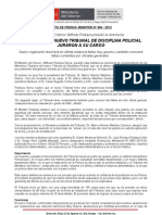 Miembros Del Nuevo Tribunal de Disciplina Policial Juraron A Su Cargo