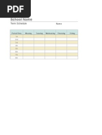 Weekly Class Schedule1