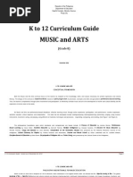 K To 12 - Music & Arts GR 8 Only As of 22 Nov 2012 (Curriculum Guide)