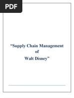 Supply Chain Management of Walt Disney