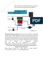 The Project Aims To Build A Dynamic Water Pump Controller