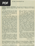 Bibliografia HERDER JOHANN GOTIFRIED - Ideas para Una Filosofía de La Historia Revista de Filosofia UCR Vol.3 No.11