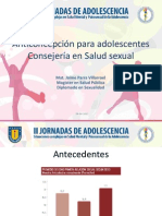 Anticoncepcion en Adolescentes