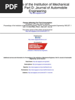 Factors Affecting Car Fuel Consumption
