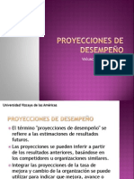 Proyecciones de Desempeño