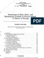 Simultaneous Heat, ... Theory of Drying 1977