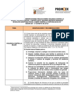 Observaciones Finales Sobre Violencia Contra La Mujer, Violencia Sexual y Aborto en El Segundo Reporte Periódico de Bolivia