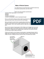 Pinhole Camera Worksheet