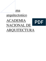 Programa Academia Arquitectura PDF