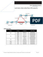 CCNA Security Chapter 8 Packet Tracer Site-To-Site-IPsec-VPN Student