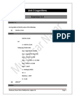 Unit#3 Logarithms Exercise 3.4 and Review Exercise3
