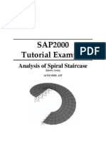 Spiral Staircase in Sap2000