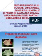 Tehnica Pregătirii Modelului Către Duplicare, Duplicarea