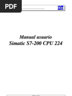 Manual de Usuario de Simatic S7-200 CPU 224