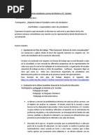 Acta Asamblea General de Estudiantes Carrera de Historia y CC