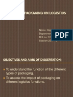 Impact of Packaging On Logistics