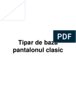 Tipar de Bază Pantalonul Clasic