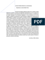 Discurso Sobre El Medio Ambiente y La Contaminación