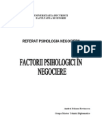 Factorii Psihologici in Negociere